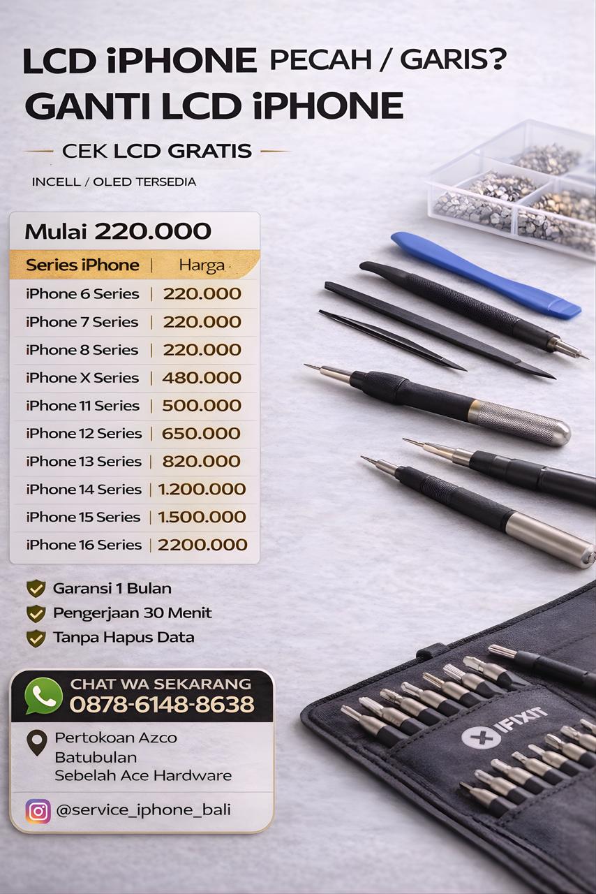 Ganti LCD iPhone