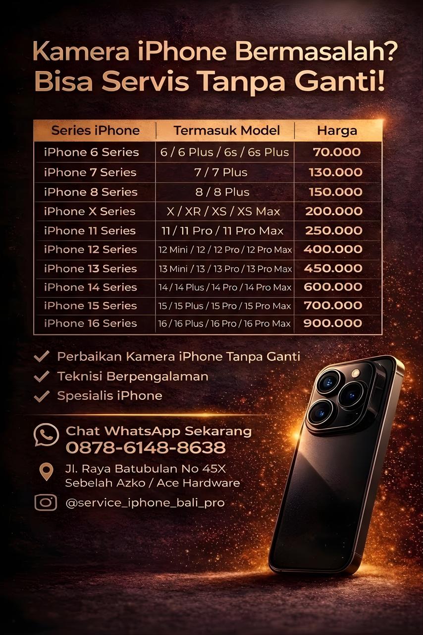 Kamera iPhone Bermasalah, Bisa Servis Tanpa Ganti
